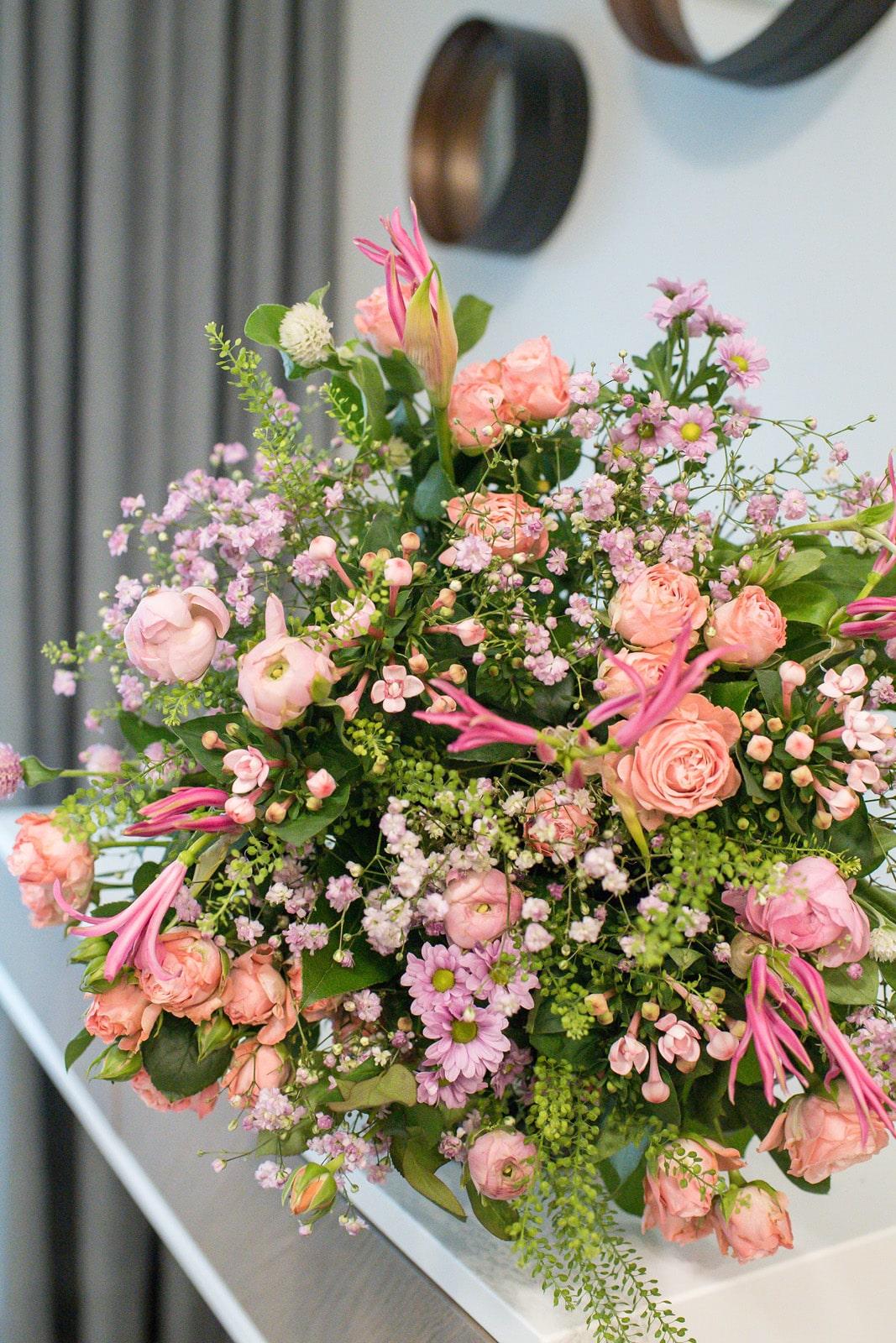 Exquisite Pink Spray Rose & Bouvardia Bouquet