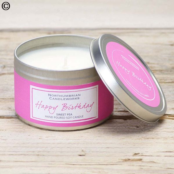 Happy Birthday candle - open box