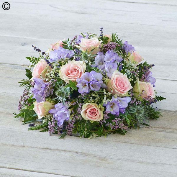 medium rose and freesia posy