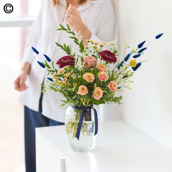 autumn flower vase